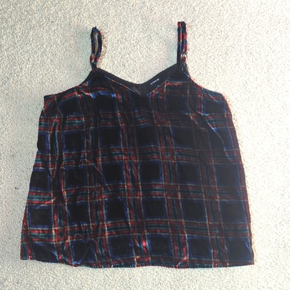 Torrid Plaid Velvet Sophie Camisole Swing Top Size 1X - Picture 3 of 10